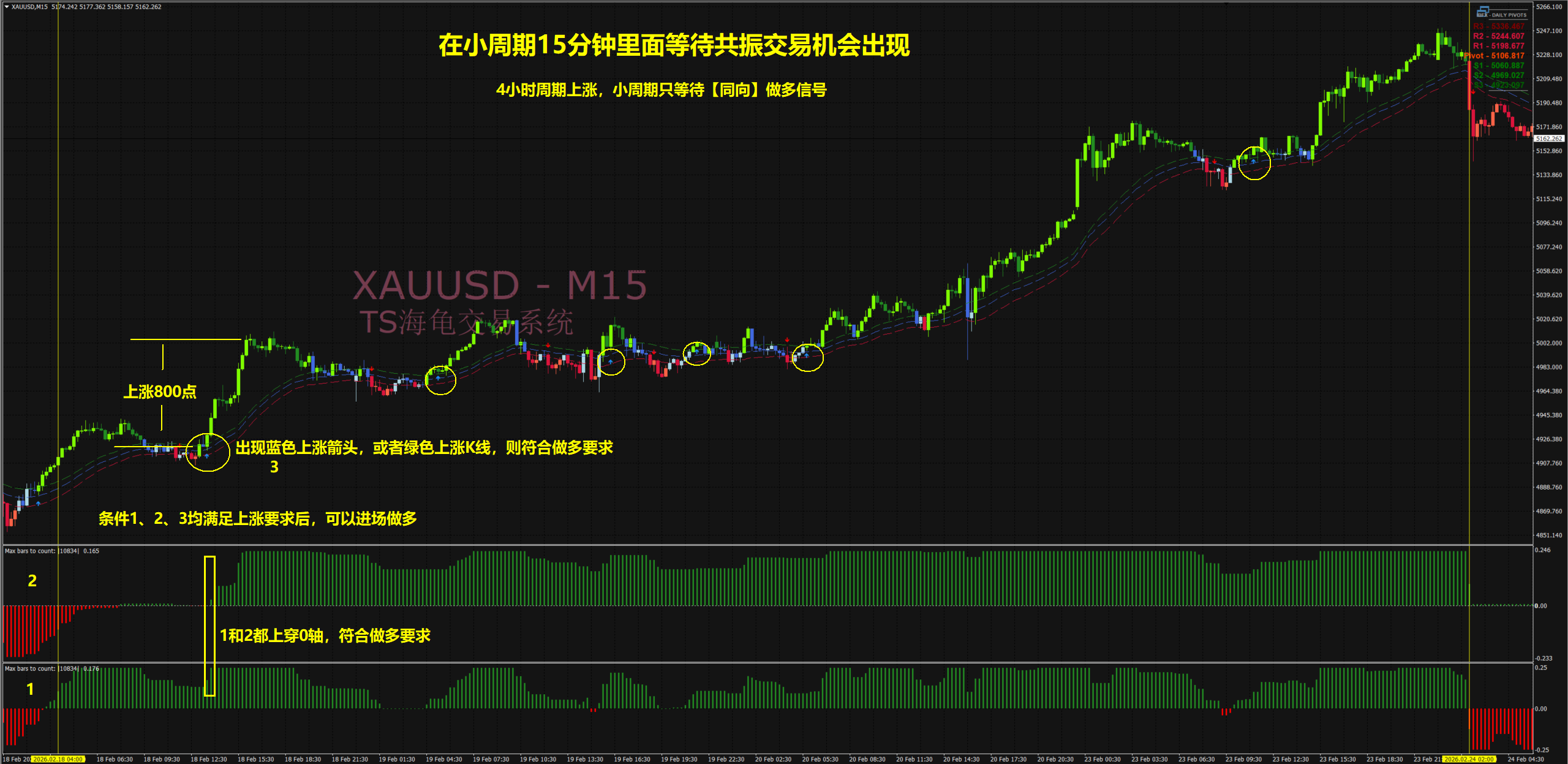 海龟交易系统 M15小周期进场机会